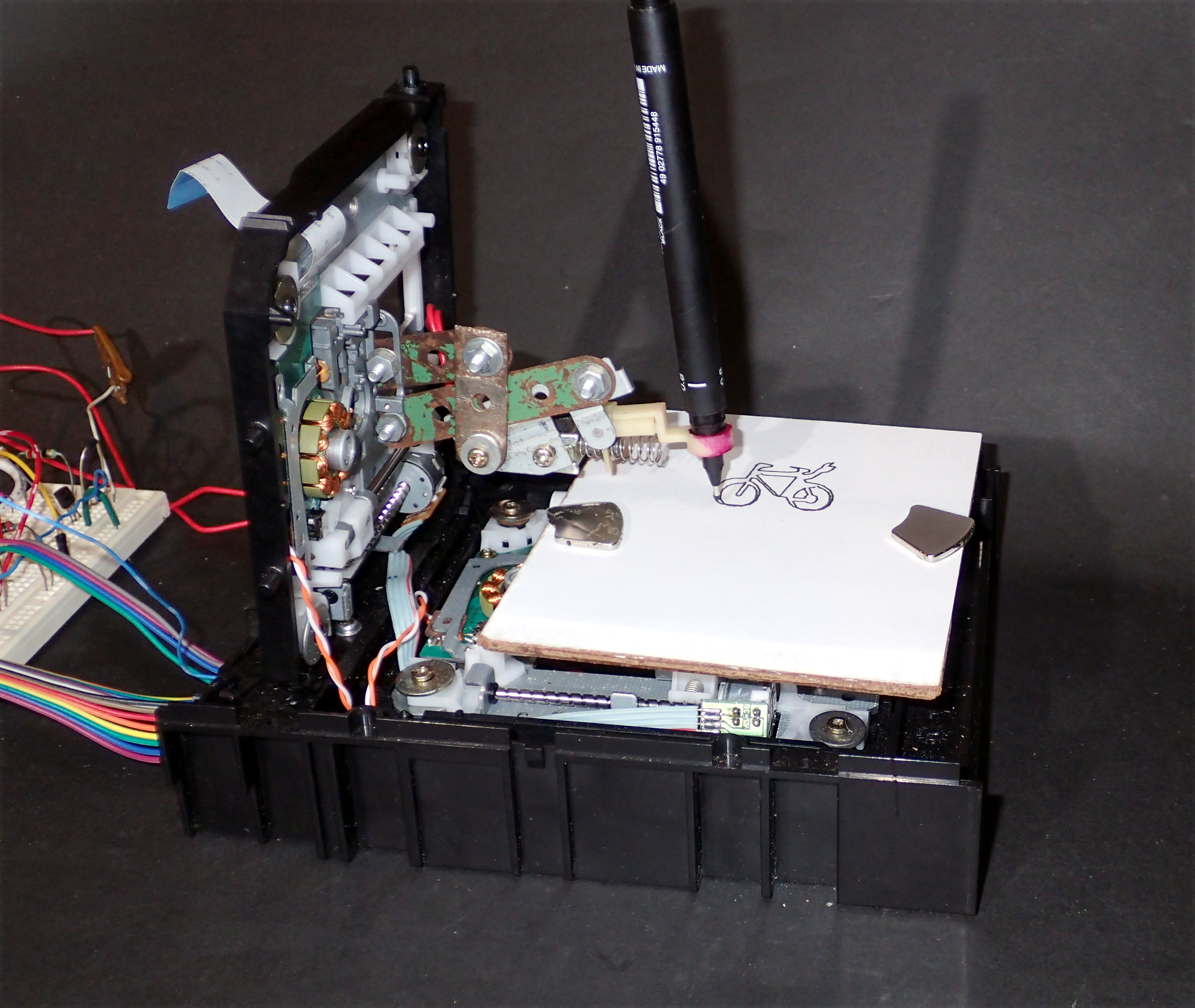 2D Plotter with solenoid