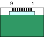 LCD front view diagram