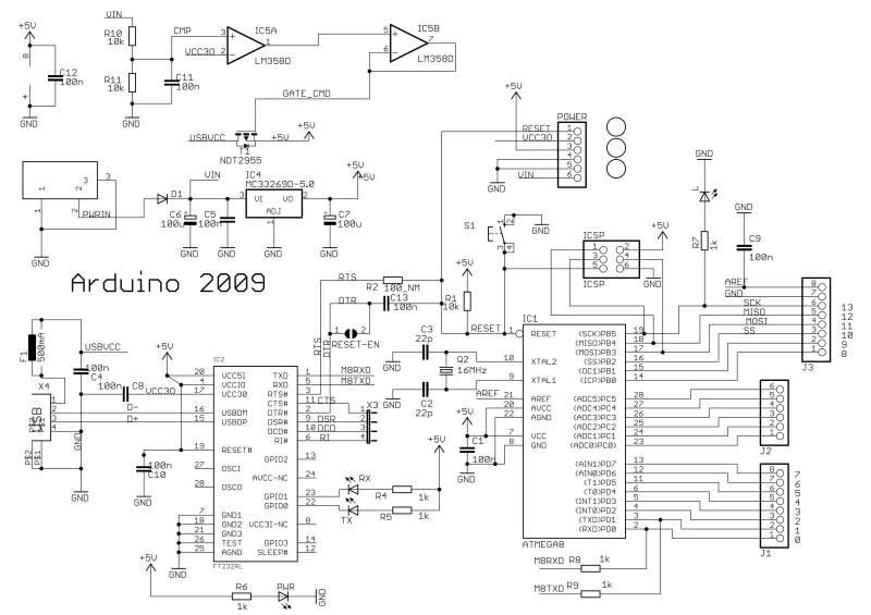 Arduino Duemilanove Schematic