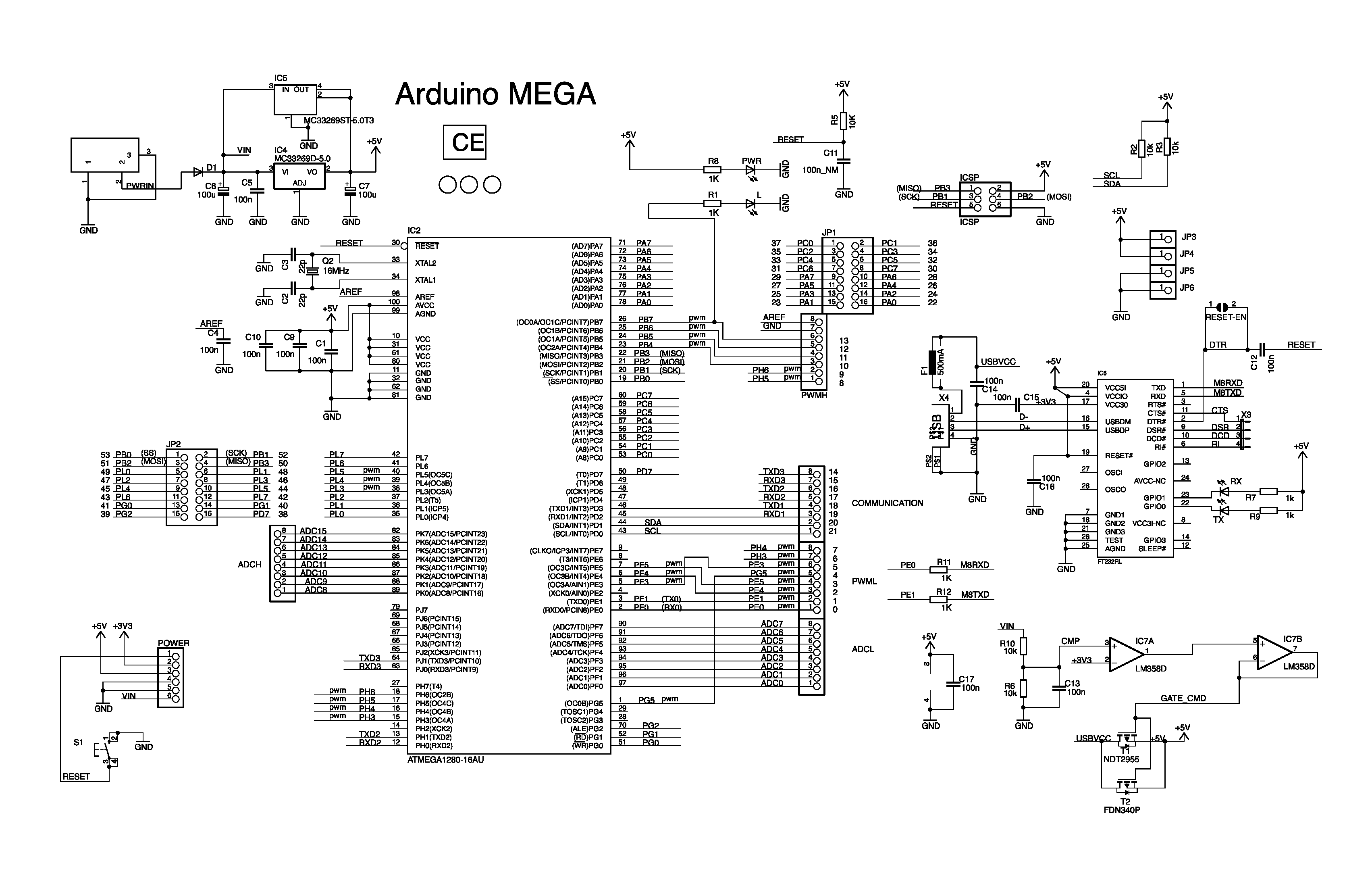 Arduino Mega Schematic