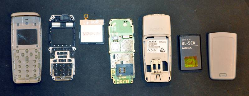 Nokia 1110i exploded back