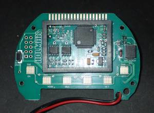 Holman CO1605 PCB board front with LCD mount