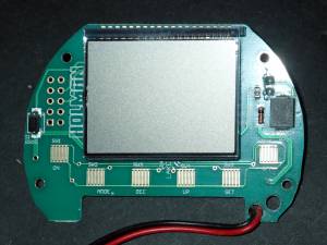 Holman CO1605 PCB board front with LCD