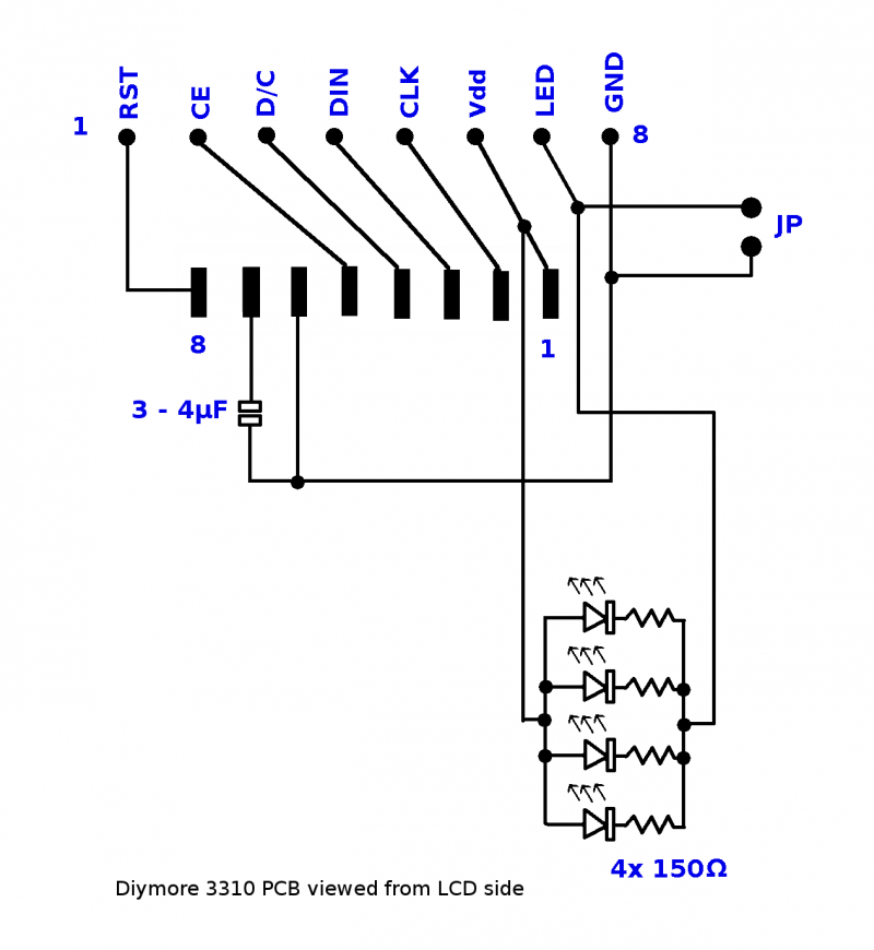 Diymore 3310 PCB circuit