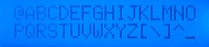 1602F character set