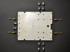 Base plate with mounting bolts