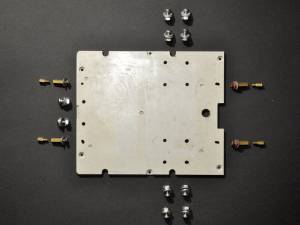 Base plate with mounting bolts